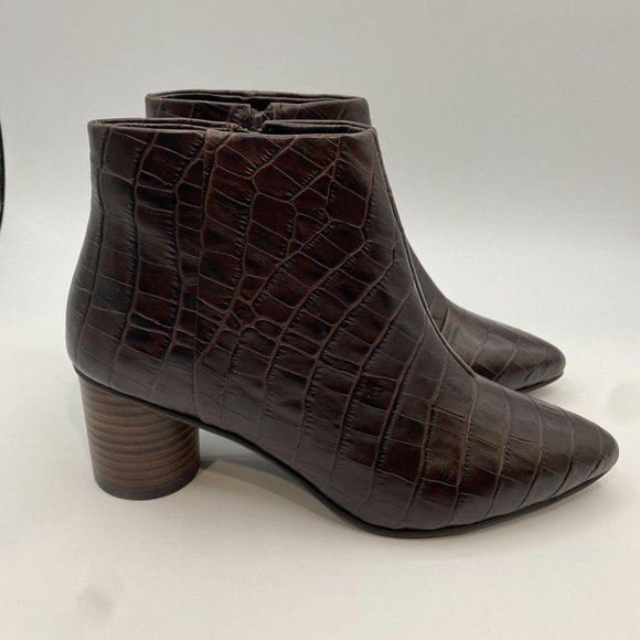 FIND. WOMEN'S ANKLE BOOTS BROWN - Picture 2 of 10